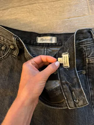 Madewell Black Denim Shorts thumbnail 3