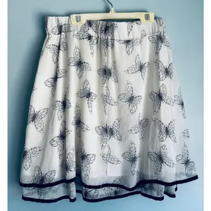 Maurices Skirt Butterfly White Black XL thumbnail 5