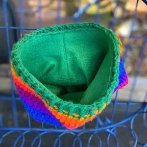 Hemp Leaf Mary‎ Jane Slouchy Hat Fleece Lined thumbnail 4
