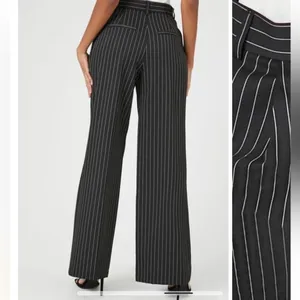 Pinstriped Wide-Leg Trouser pants sz sm new thumbnail 7