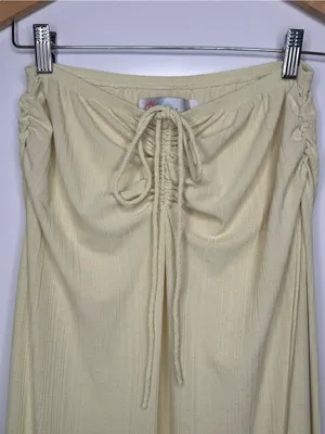 FP Beach Free People Yellow Convertible Midi Dress Maxi Skirt Small thumbnail 7