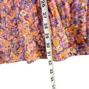 Billabong Dream Girl Mini Dress Womens M Orange Floral‎ Cottagecore Soft Girl thumbnail 9