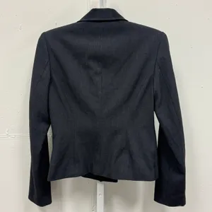 Calvin Klein Wool Blend Grey Single Bar Clasp Blazer Jacket‎ Size 2 Career thumbnail 2