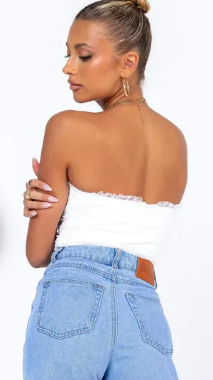 Princess Polly NWOT Strapless Lace Bodysuit thumbnail 2