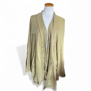 Womens We the Free by Free People Muted Olive Open Front Cardigan - Sz XS thumbnail 2