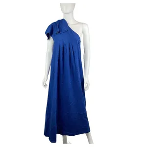 FARM RIO‎ One-Shoulder Linen-Blend Midi-Dress Size Small NWT thumbnail 10