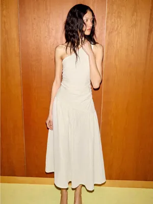 ZARA Asymmetrical Textured Dress thumbnail 4