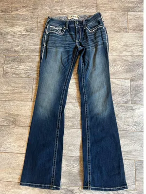 Real Ariat denim jeans Mid Rise Boot Entwined 28L 28 Long Bootcut Womens Cowgirl thumbnail 1
