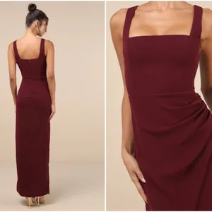 LULUS Sexy Prom Wedding Bridesmaid Romantic Flowy Elegant Chiffon Maxi Dress thumbnail 4