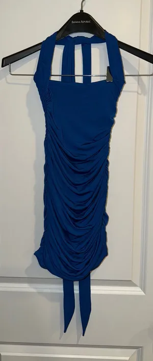 Lucy in the Sky Mini Dress Blue thumbnail 1