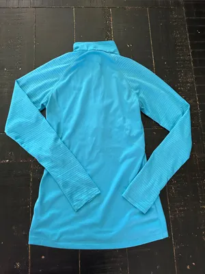 Under Armour Women’s Long-Sleeve Quarter-Zip Top in Bright Teal‎ thumbnail 5