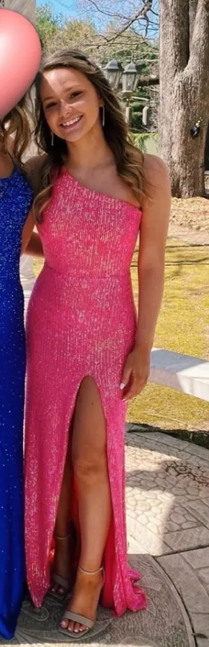 Blondie Nites Prom Dress Pink thumbnail 1