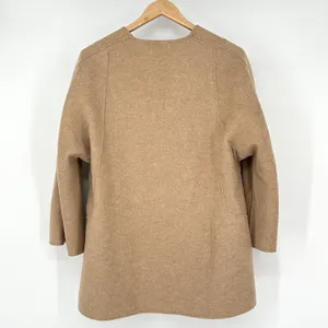Zara Woman Wool Blend Cardigan Womens Medium Open Front Sweater Jacket Hand Made thumbnail 5