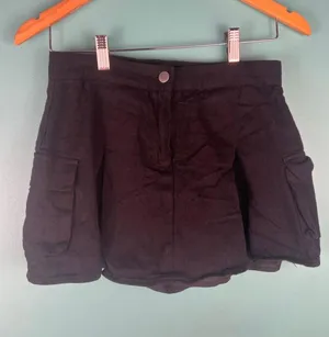 Vestique Black Cargo Mini Skort Size M | Utility Pocket Skirt Shorts thumbnail 1
