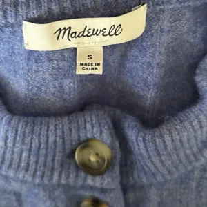 Madewell Size S Bowden Henley Sweater Coziest Yarn Heather Sky Wool Alpaca thumbnail 4