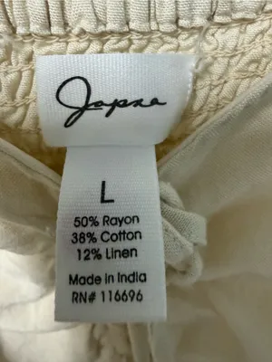 Japna Cream Puff-Sleeve Midi Dress with Front Tie thumbnail 6