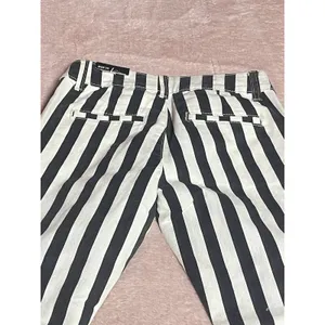 Women's/Juniors V.I.P. Black & White Stripe Size‎ 1/2 New I0200 thumbnail 7