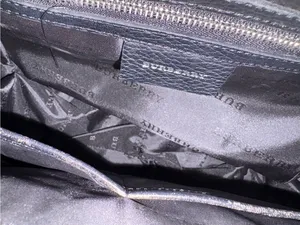 Classic Plaid and navy‎ Burberry Top-Handle Women's Tote thumbnail 12
