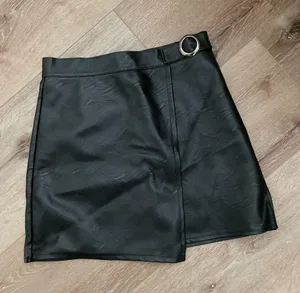 Women Sheepskin shorts autumn Leather skirt thumbnail 2