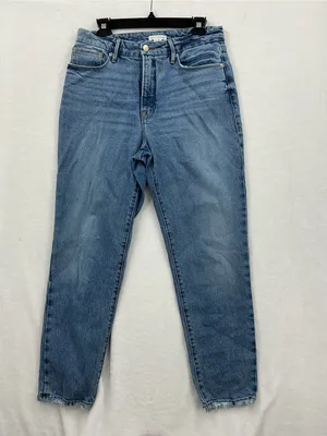 Good American Light Blue High-Rise Straight Leg Jeans 994 thumbnail 2
