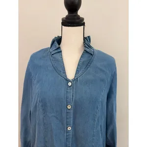 Soft surroundings small ruffle collar dress thumbnail 2