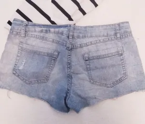 🌶 Beautiful Washed Denim Shorts Size 28 thumbnail 2