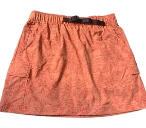 Aspen‎ Cargo Skort Large Orange Tropical Leaf Print Hiking Gorpcore Utility thumbnail 1