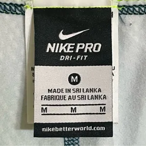 Nike Pro Women's‎ Size Medium Green Geometric Print Dri-Fit Leggings thumbnail 8