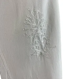 Coline NWT White‎ Sleeveless Dress Embroidery Large thumbnail 3