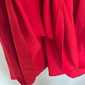 NWT‎ Elia - Cher Knee Length Dress Cross Back Red Size 8-10 Zip Up Back thumbnail 4