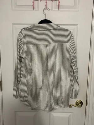 stripped button up Green Size M thumbnail 3