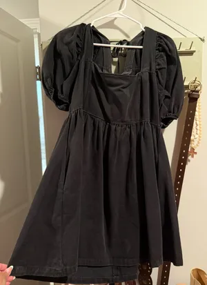 Mittoshop Black Denim Dress thumbnail 1