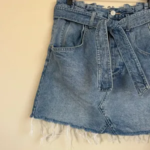 Free People Denim Paper Bag Skirt thumbnail 5