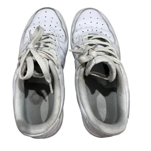 Nike Air‎ Force 1 Triple White DD8959-100 Womans US 7 EU 38 Leather Sneaker Shoe thumbnail 7