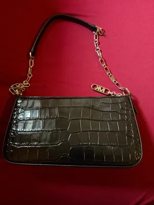 Michael Kors Black Croc-Embossed Shoulder Bag with Chain Strap thumbnail 5