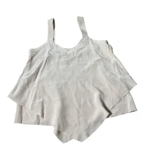 Acrobat‎ Womens Coquette 100% Silk Handkerchief Hem Camisole Top Size M Luxury thumbnail 1