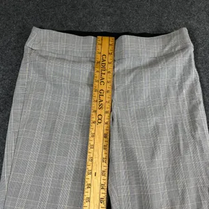 Ophelia Roe Grey Glen Plaid Pull On Dress Pants Womens Medium Business Casual thumbnail 5