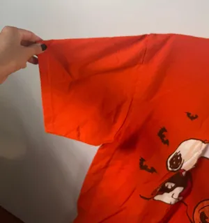 Snoopy Halloween tee Orange Size L thumbnail 2