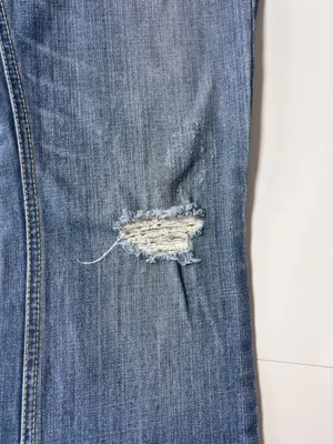 Abercrombie Bootcut Distressed Jeans Size 6 Y2K thumbnail 6