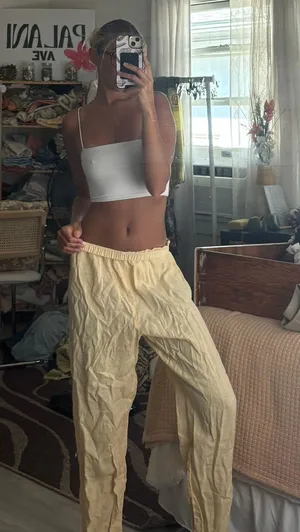 Light Yellow Pants Size M thumbnail 1