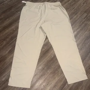 Gap Fit Runaround Pant XL NWT Khaki Athletic Lounge Gym Elastic Waist Bottoms thumbnail 2