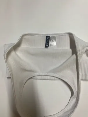 Divided H&M White Halter Top thumbnail 4