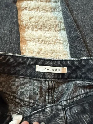 Black Pacsun Washed Mom Jean thumbnail 4