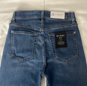 7 For All Mankind Silm illusion Luxe High Waist Ankle Skinny Jeans Sz 25 thumbnail 6