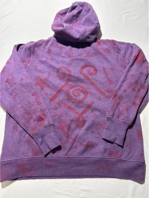 Carhartt XL Purple Tie-Dye Half-Zip Hoodie - Cozy Vibes Only thumbnail 4