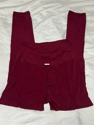 Balletcore Coquette Red Aerie Stretch Leggings Size Medium thumbnail 4