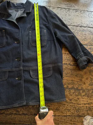 Apostrophe Woman Dark Wash Denim Jacket Size 20W Button Front Stretch Plus Size thumbnail 9