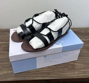 Farylrobin‎ Maddy Black gladiator sandals size 8 thumbnail 1