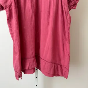 Free People M Rose Pink Dress Pintuck Smocked Puff Sleeve Boho‎ Slouchy thumbnail 3