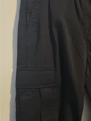 Hollister Wide-Leg Black Cargo Pants thumbnail 5